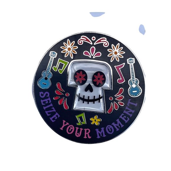 Disney Parks Coco Sugar Skull Seize Your Moment Pin - Picture 3 of 3